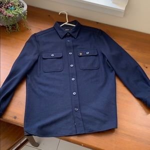 Wool Blended Heavy Shirt Jacket - Farah